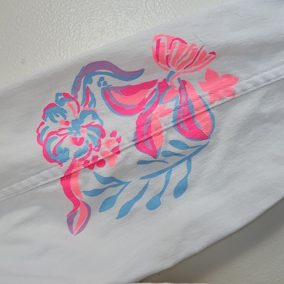 Lilly Pulitzer Denim Jacket Size L - Picture 10 of 15